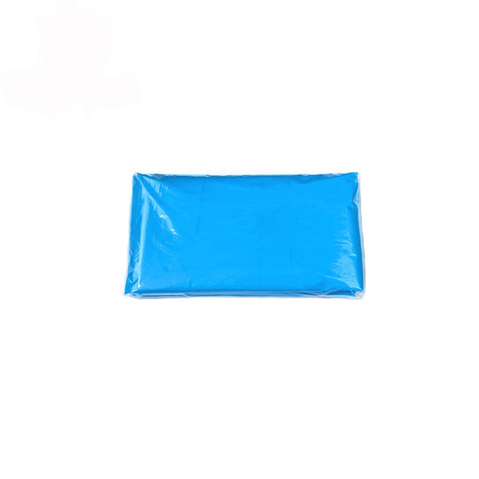 Grembiule per camice isolante CPE monouso in plastica impermeabile a manica lunga