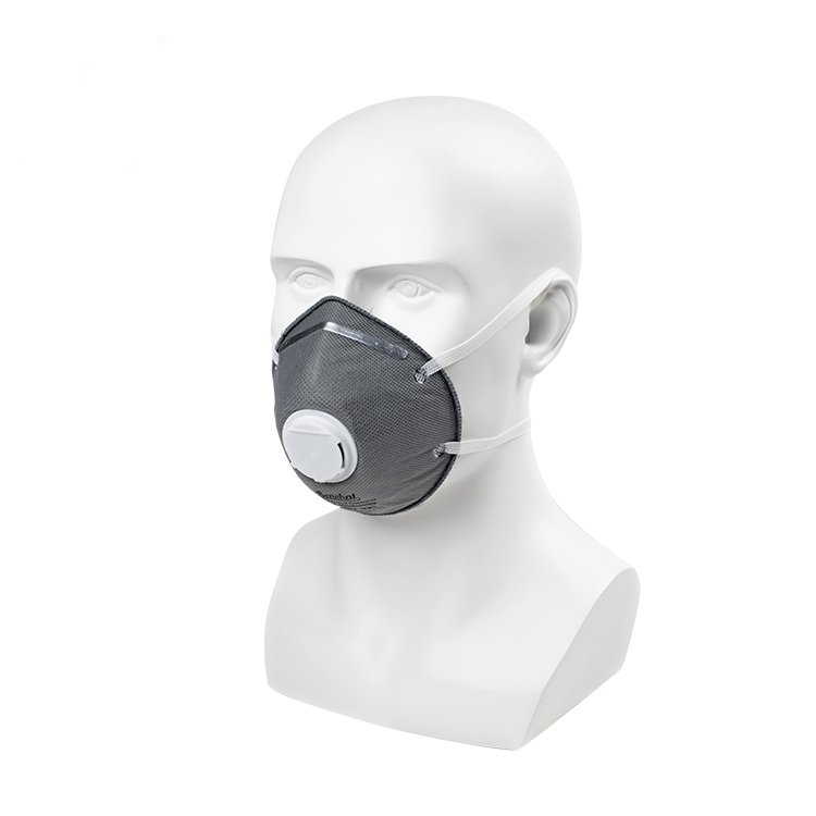 Maschera filtrante antinquinamento a carbone attivo N95 con valvola