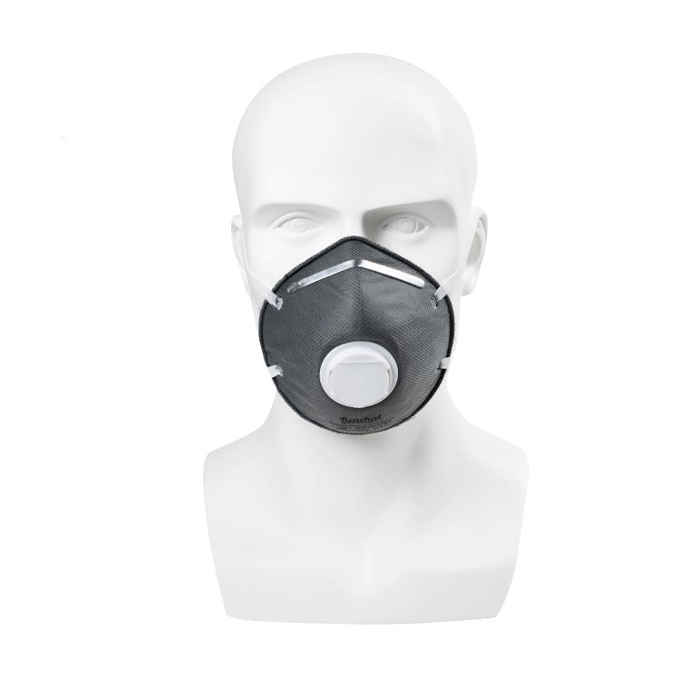 Maschera filtrante antinquinamento a carbone attivo N95 con valvola