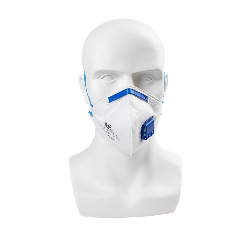 Maschera facciale pieghevole per respiratore FFP2 con valvola