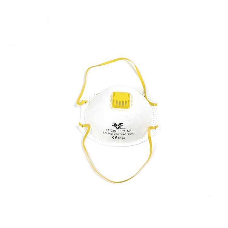 Maschera antipolvere della tazza del respiratore del filtro da FFP1 del virus con la valvola