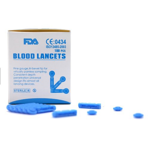 Lancetta chirurgica per il sangue Lancette per il sangue in acciaio inossidabile Lancetta rotante per la glicemia