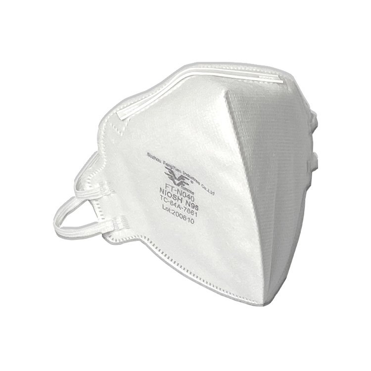NIOSH N95 Respiratore pieghevole Precauzione COVID-19 senza valvola