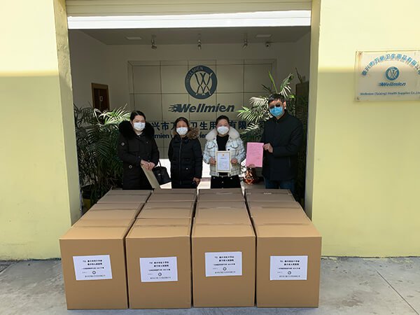 Febbraio 2020: Wellmien Health fornisce maschere donate all'ospedale popolare di Taixing