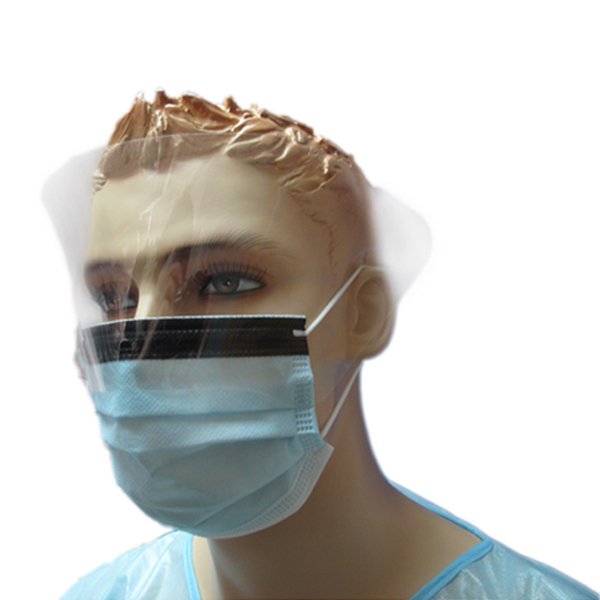 Maschera chirurgica antiriflesso per occhiali resistente ai liquidi con schiuma antiappannamento